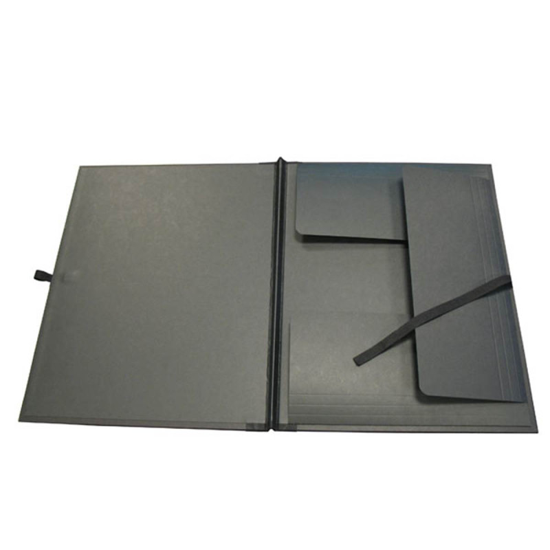 Carton à dessin PRAT - F:24 x 32 cm - A élastique - Noir
